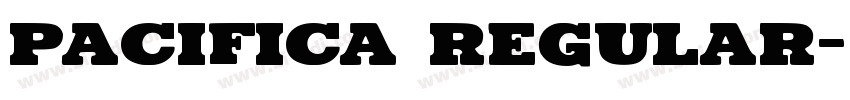Pacifica Regular字体转换